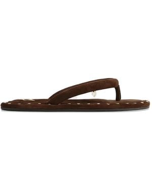 Naked Wolfe Chanclas Grenada Con Apliques - Blanco