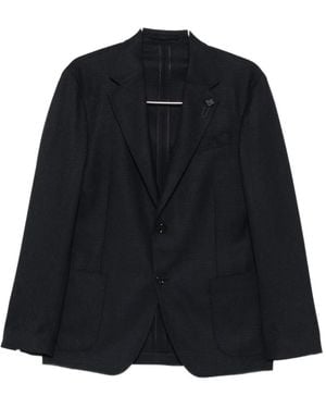 Lardini Pin-Lapel Blazer - Blue