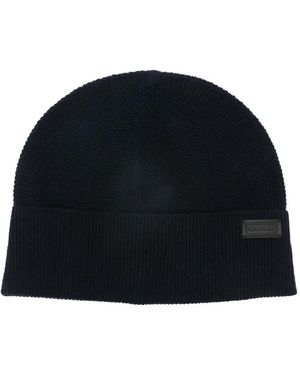 Canali Logo-Patch Beanies - Blue