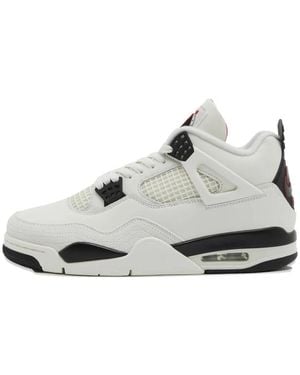 Nike X Flight Club Air 4 Grid-Design Sneakers - White