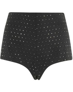 ANDAMANE Shorts Tami Con Strass - Nero
