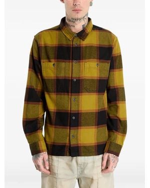 Vans Larkspur Checked Patch-Pocket Shirt - Yellow