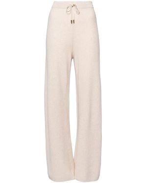 N.Peal Cashmere Honeycomb Knitted Pants - Natural
