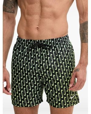 Nike Costume Da Bagno Con Logo Swoosh - Verde
