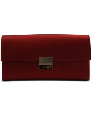 Tom Ford Push-Lock-Clutch Aus Satin - Rot