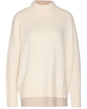 Lisa Yang Jersey con cuello falso de cachemira - Neutro