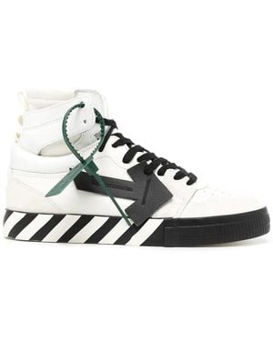 Off-White c/o Virgil Abloh High-top Vulcanized Leather Trainer - Multicolour