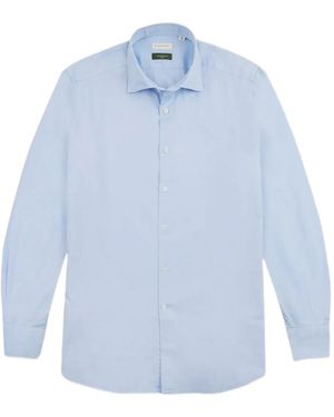 Glanshirt Hemd aus Oxford-Gewebe - Blau