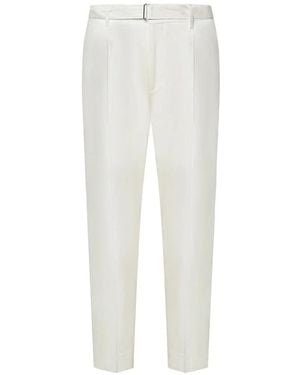 BE ABLE Belted Pleated Tailored Trousers - White