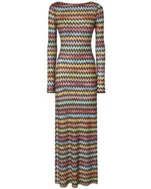 Missoni Long Cover-Up Dress - White