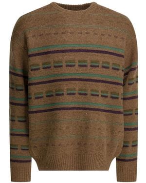 Beams Plus Jersey a rayas - Verde