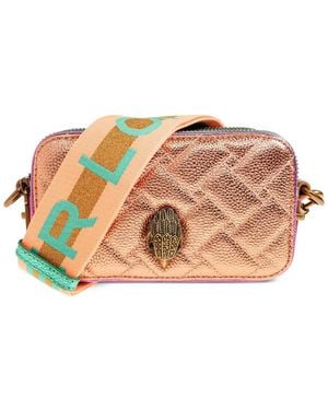 Kurt Geiger Small Kensington Quilted Cross Body Bag - Orange