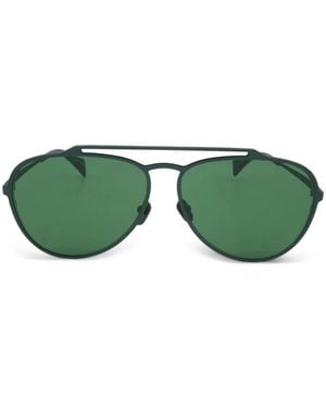 discord Yohji Yamamoto Pilot-Frame Sunglasses - Green