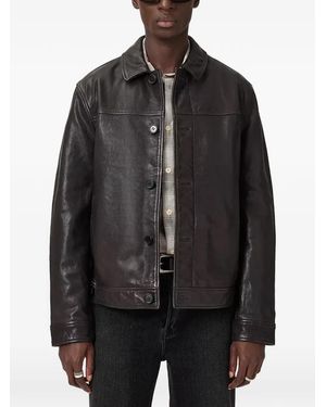 AllSaints Nates Leather Jacket - Black