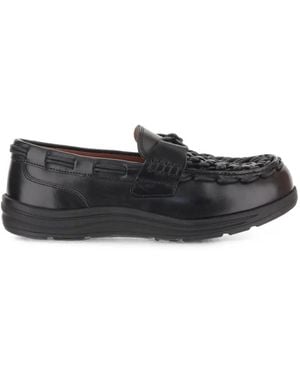 Keen Loafer Mit Gewebtem Detail - Schwarz
