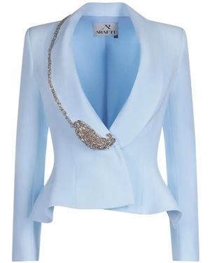 ARAFTU Costume Péplum À Ornements En Cristal - Blue