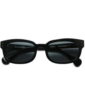 Sun Buddies Amber Sonnenbrille Mit Rundem Gestell - Schwarz
