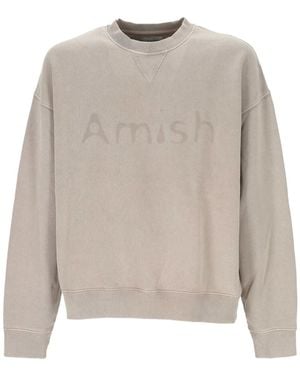 AMISH Crew-Neck Sweatshirt - Natural