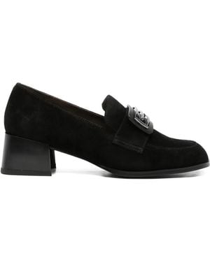 Linda Baumann Block-Heel Court Shoes - Black