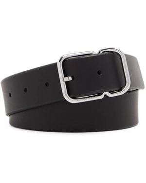 Piquadro Ceinture En Cuir À Boucle - Black