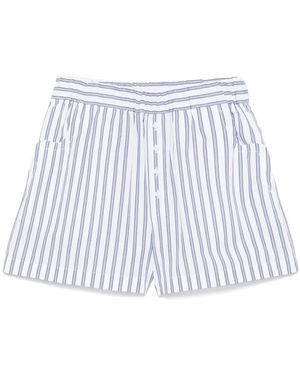 CUANTICO Cotton Shorts - White