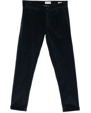 Re-hash Mucha Corduroy Cuffed-Hem Chinos - Blue
