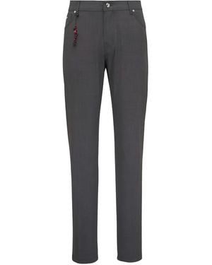 Marco Pescarolo Belt-Loops Trousers - Grey