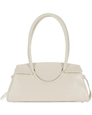 STAUD Sac Porté Épaule Maude En Cuir - White