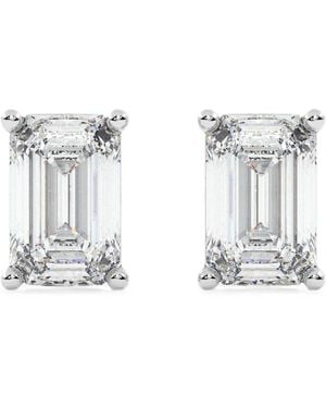 Diamond Essentials Emerald-Cut Diamond Stud Earrings - Weiß