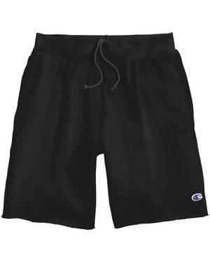 Champion Reverse Weave Cut-Off Shorts - Black