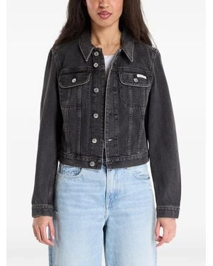 Calvin Klein Jacket Jeans Cropped 90S Denim Jacket - Black