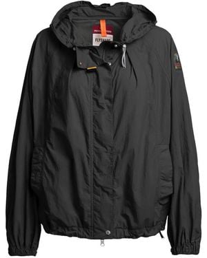Parajumpers Logo-Patch Hooded Jacket - Black