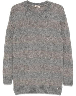 Herno Round-Neck Knitwear - Grey