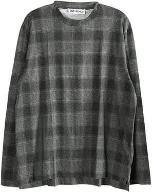 Our Legacy Check Long-Sleeve T-Shirt - Grey