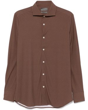 Dell'Oglio Graphic Print Shirt - Brown
