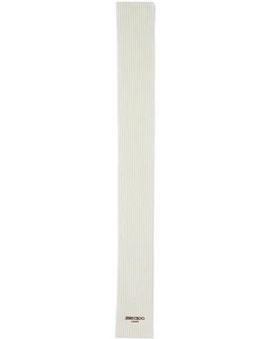 Jimmy Choo Bufanda Yukiko Con Logo Bordado - Blanco