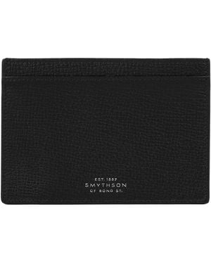 Smythson Ludlow Leather Passport Holder - Black