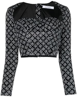 ROKH Top Con Stampa - Nero