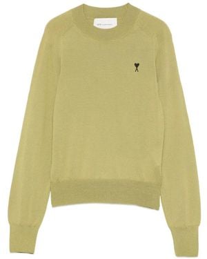 Ami Paris Pullover Mit Applikation - Grün