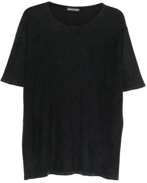 Casey Casey Überfärbtes T-Shirt - Schwarz