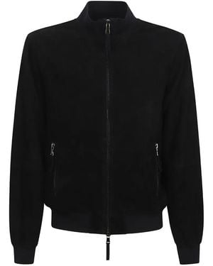 S.W.O.R.D Wildlederjacke Mit Reißverschluss - Schwarz