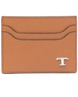 Tod's Leather Cardholder - Brown