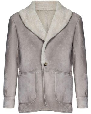 Franzese Collection Suede Jacket - Grey