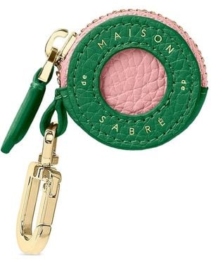 Maison De Sabre Leather Airtag Charm - Green