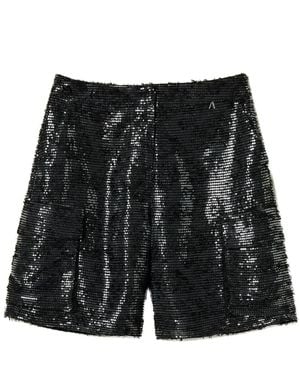 Twinset Sequin-Embellished Shorts - Black