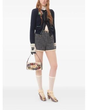Valentino Garavani Bouclé Shorts - Black