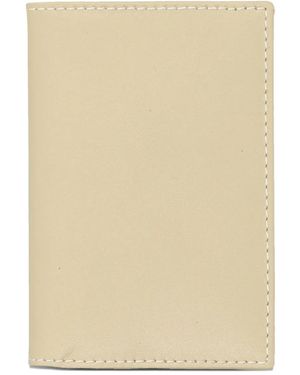 Comme des Garçons Logo-Embossed Leather Wallet - Natural