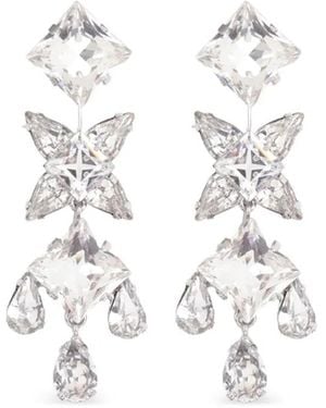 Jennifer Behr Raina Crystal Earrings - White
