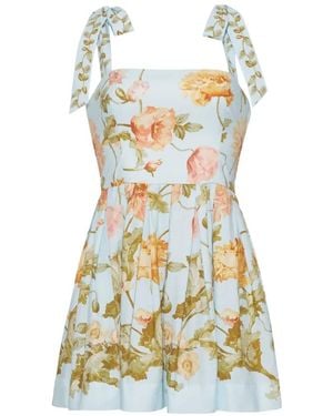 Cara Cara Tula Floral-Print Mini Dress - White