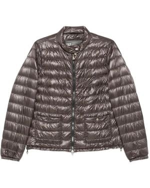 Herno Quilted High-Neck Jacket - Brown